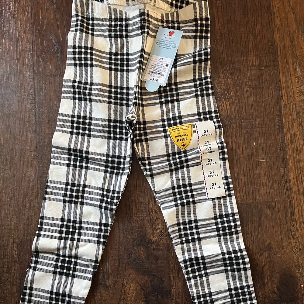 Target Black and White Checkered Kids Pants